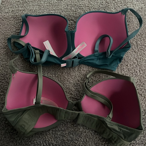 Victoria secret pink everywhere t shirt lightly lined bra duo pack - Picture 4 of 7